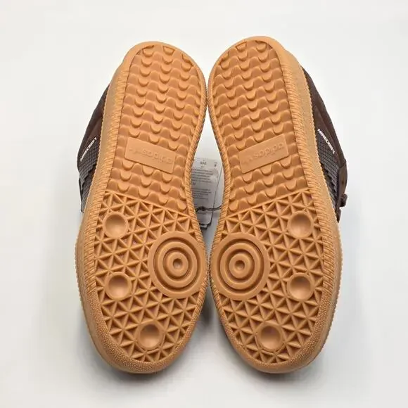 adidas Samba XLG x Minecraft Kids Sneakers Shoes JQ8934 Brown Size 6 New